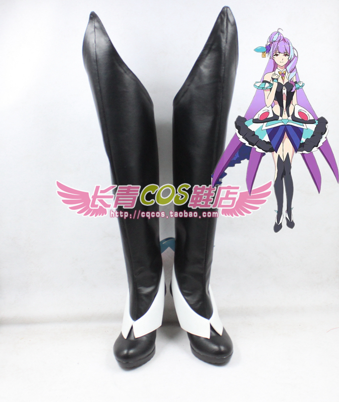 超时空要塞 美云 金努梅尔cosplay鞋给图制作 pu皮革支持定制