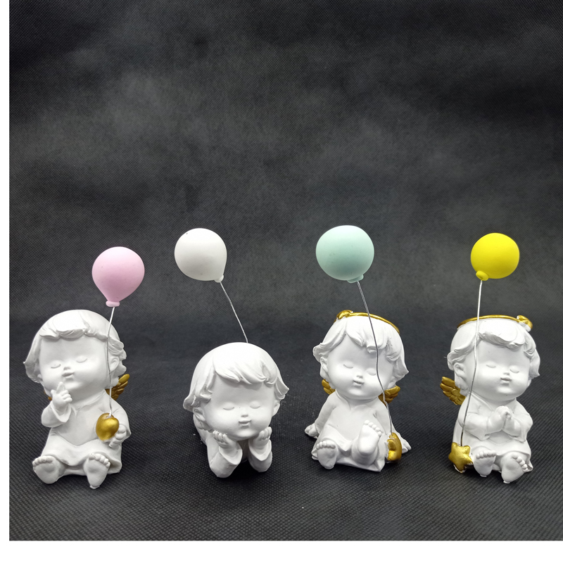 可爱小天使摆件招财桌面日式治愈系幸福感气球物件高级感小众礼物