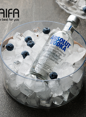 创意亚克力冰桶酒吧KTV专用香槟啤酒红酒家用网红冰块粒桶高颜值