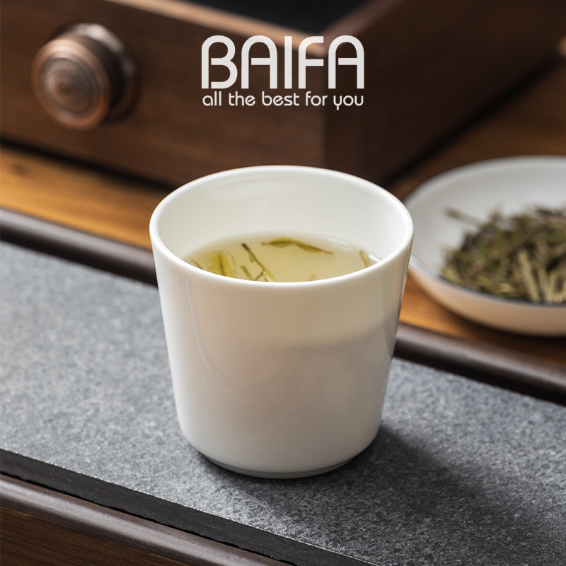 杯子陶瓷茶杯骨瓷白色家用泡茶杯品茗杯猪口杯茶盏摆台饭店商用杯,餐饮具,茶杯,淘宝优惠券,粉丝福利购,淘宝优惠卷