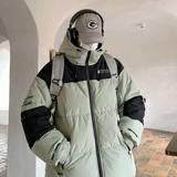 主推美式撞色工装冲锋衣情侣棉服面包服连帽外套男H911P138，男装棉衣，电商A341