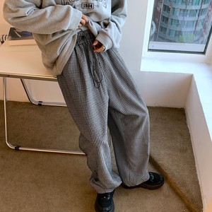 港风春装新款抽绳宽松型肥老裤松紧中性休闲裤 男女 KH01 P58图片