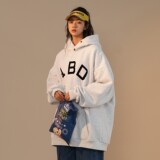 高品可供直播早春高街连帽植絨排扣中性卫衣外套H701P68男类，男装卫衣，电商A341