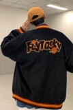 2022ins春季灯芯绒刺绣情侣夹克棒球外套H537P98男类，男装夹克，电商A341