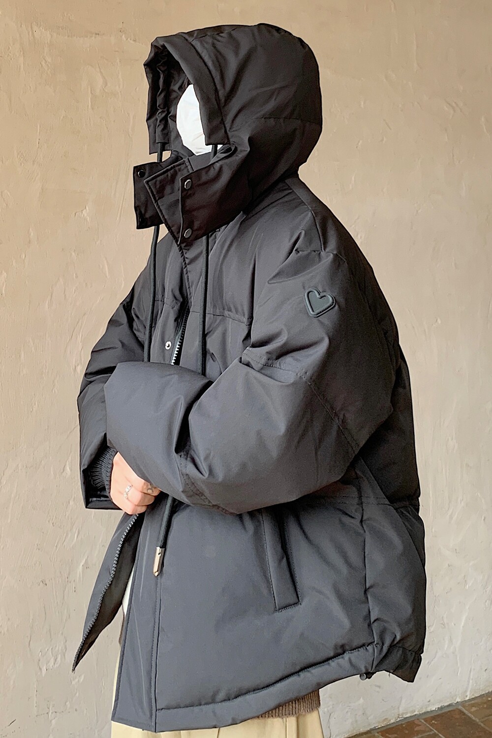 冬装情侣装美式潮牌加厚情侣连帽羽绒棉服外套面包服男H910P138,男装棉衣,电商A341