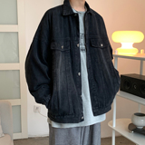 情侣装秋装牛仔外套宽松炒花色水洗情侣夹克H657P88男类，男装夹克，电商A341