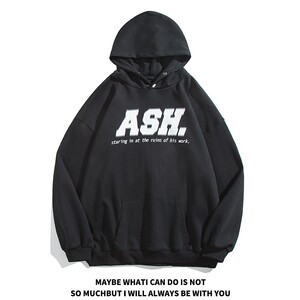平铺秋装 潮排扣印花连帽卫衣宽松嘻哈情侣卫衣 H705 P68男类图片