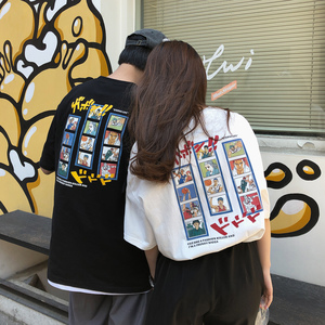 灌篮高手周边新品 情侣短袖T恤衫重磅大码宽松球衣 H847 P28图片