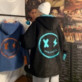 冬装羊羔毛绣花撞色情侣棉衣外套中性加厚棉服H576P128男类，男装棉衣，电商A341