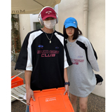 情侣装夏装潮插肩袖撞色赛车服情侣短袖T恤印花上衣男H834P38，男装T恤，电商A341