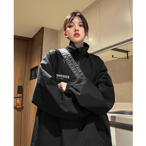 中性风 冲锋衣骑行服半开领立领夹克户外机能风外套男女 H872 P78图片