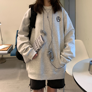 港风春装 潮铁环长帽绳宽松情侣卫衣连帽外套H704 P68男类图片