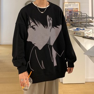 主推 港風(fēng)新品 潮卡通動(dòng)漫圓領(lǐng)套頭情侶衛(wèi)衣 H651 P38 男類圖片