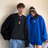 2022情侣装春装新年潮绣花情侣卫衣套头外套H703P58控78女类，男装卫衣，电商A341