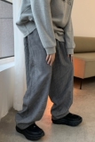 2022港风秋装新款抽绳宽松型肥老裤松紧中性休闲裤男KH01P58，男装休闲裤，电商A341