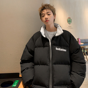 冬装新品立领撞色棉服加厚面包服情侣棉衣羽绒棉外套男H920P118