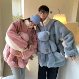 主推情侣装冬装羊羔毛加厚情侣棉衣H693P118配套熊H694P35女，女装棉衣/棉服，电商A341