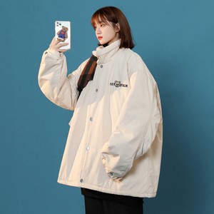 中性风冬装 羊羔毛刺绣加厚情侣棉衣工装外套 H697 P118 女类图片