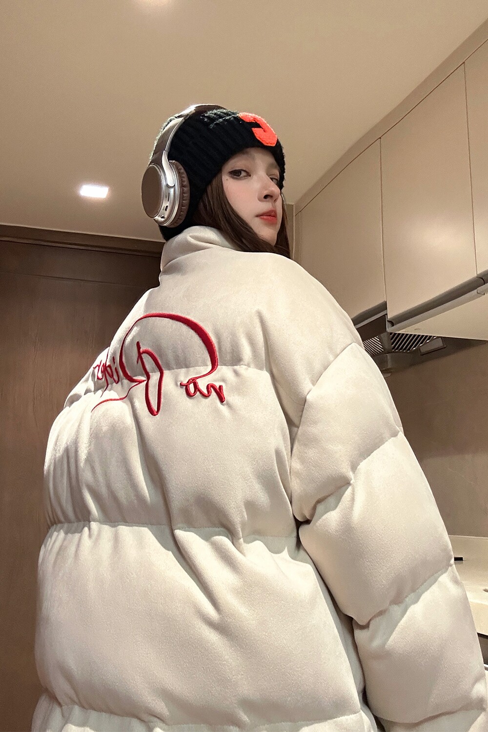 中性风美式鹿皮绒情侣羽绒棉服面包服棉衣外套男女H913P128,男装棉衣,电商A341
