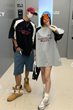 情侣装夏装潮插肩袖撞色赛车服情侣短袖T恤印花上衣男H834P38，男装T恤，电商A341