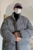 冬装美式鹿皮绒情侣羽绒棉服面包服棉衣上衣外套男H913P128，男装棉衣，电商A341
