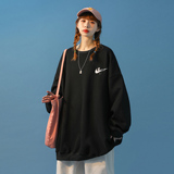 中性风2021年秋装断勾宇航员情侣卫衣大码外套H642P33女类，女装卫衣/绒衫，电商A341