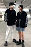 2021情侣装秋装腰果花印花牛仔情侣夹克宽松外套H553P93男类，男装夹克，电商A341