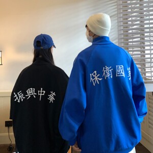 2022情侣装秋装新品 运动学院风情侣卫衣 团购班服 H757 P68 女图片