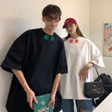 主推情侣装夏装喜欢印花情侣短袖T恤衫大码上衣H744P30男类，男装T恤，电商A341