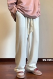 A341秋装新款坑纹卫裤抽绳宽松休闲裤长裤KH10P48控65男，男装休闲裤，电商A341