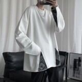 短句秋装新款腰果花拼接卫衣宽松外套男H548P45男类，男装卫衣，电商A341