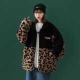 中性风冬装迷彩羊羔毛拼接情侣棉服ins外套宽松H593P118男类，男装棉衣，电商A341