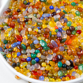 南京雨花石原石天然鹅卵石多肉鱼缸装 饰花五彩色小石头子造景水培