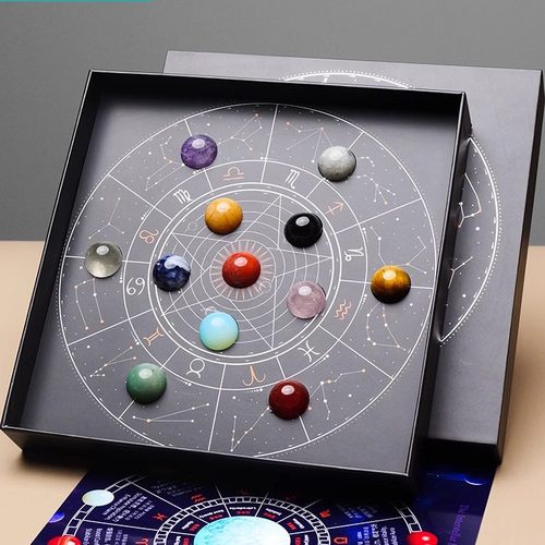 天然水晶球十二星座套盒