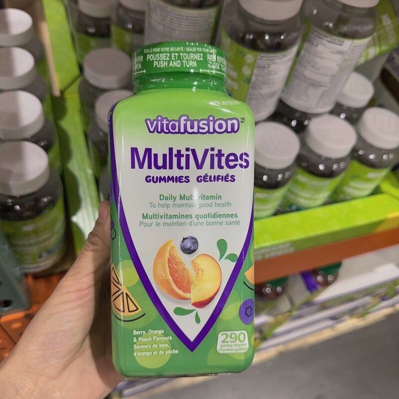 加量装 加拿大直邮vitafusion小熊糖成人多种复合维生素软糖290粒