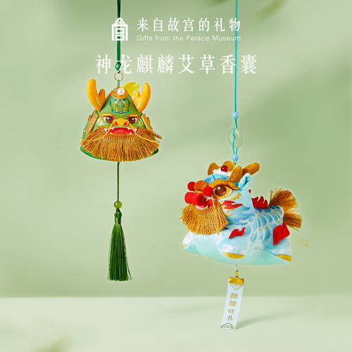 故宫淘宝神龙麒麟香囊