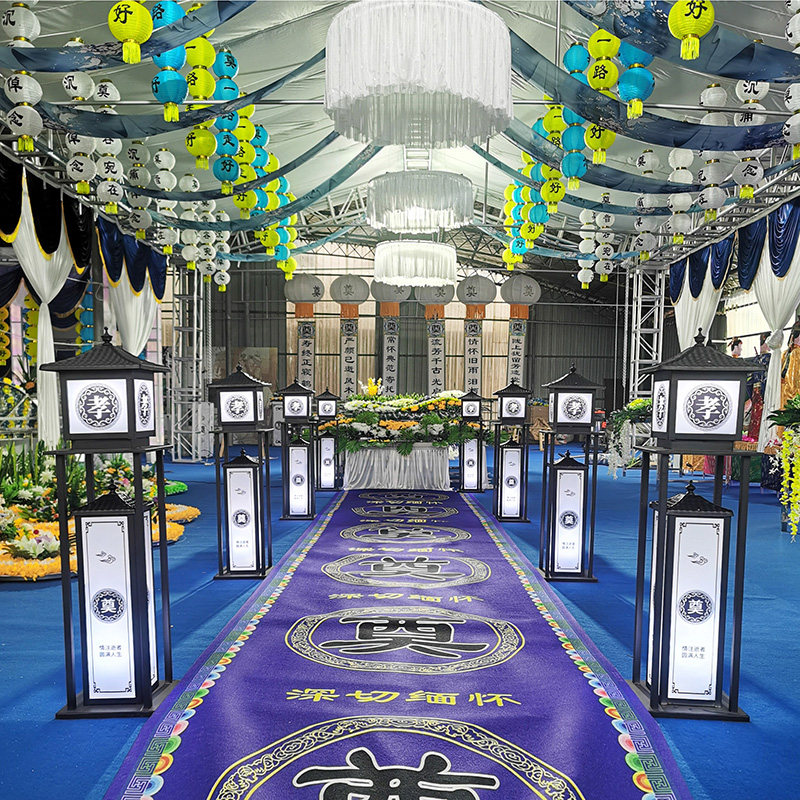 白事路引灯箱新款追悼会布置道具 用品祭奠悼念路引丧葬礼装饰