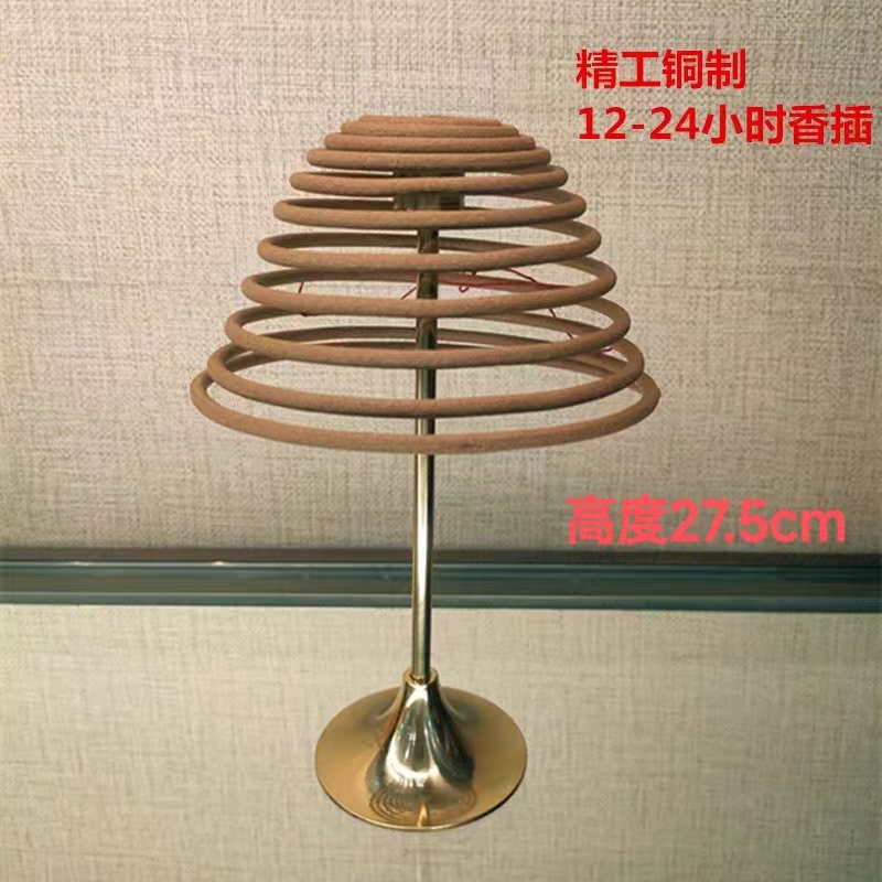 纯铜香架点12-24小时盘香