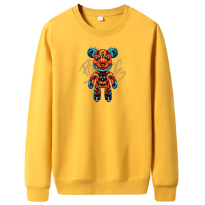 秋卫衣男圆领韩版嘻哈运动外套港风休闲上衣WY7945-潮牌熊-P30图片
