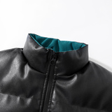 美式立领面包服PU皮棉衣外套情侣潮牌冬季保暖宽松棉服MY2283P75，男装棉衣，星座1410（原1902A）