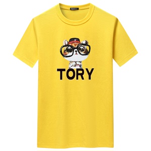 夏季短袖t恤青春宽松CVC60%棉衣服新款男装DT3375-TORY-P15图片