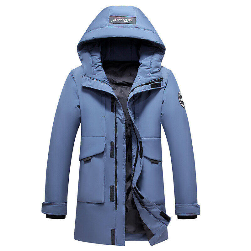 2021新中长款羽绒服情侣连帽工装羽绒大衣大码保暖外套YR9861P140,男装羽绒服,星座1410（原1902A）
