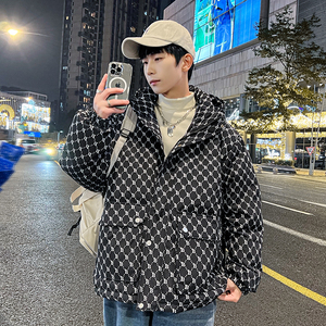 2026新款男士短款羽绒服加厚潮牌上衣白鸭绒外套 YR1027P90图片