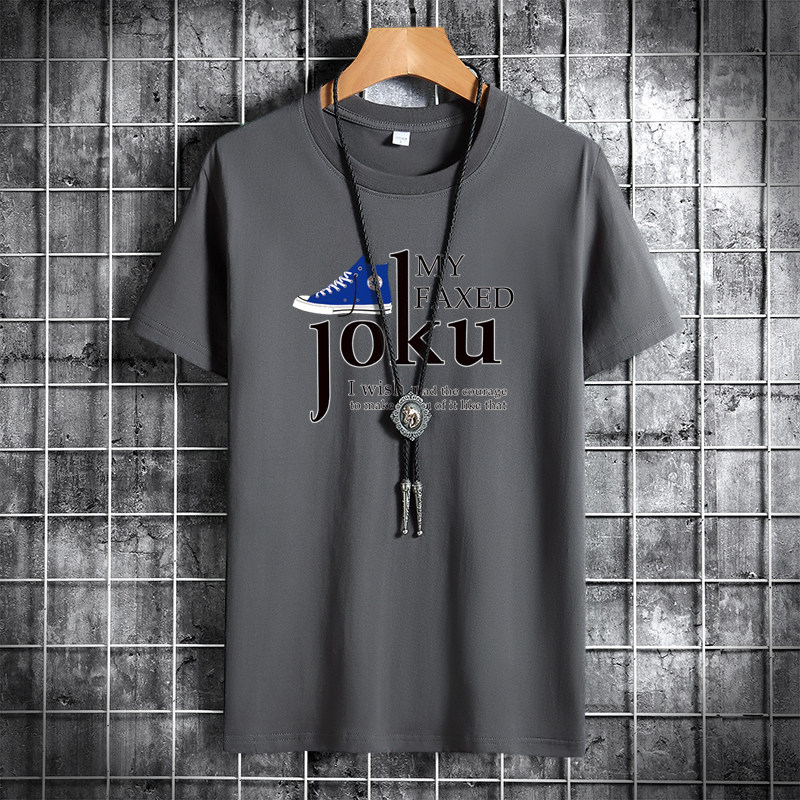夏季男士短袖t恤潮流潮牌宽松纯棉衣服2021新DT4795-JOKU鞋-P15,男装T恤,星座1410（原1902A）