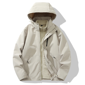 秋冬户外情侣冲锋衣男三合一可拆卸两件套加绒厚登山服 CF6899P95图片