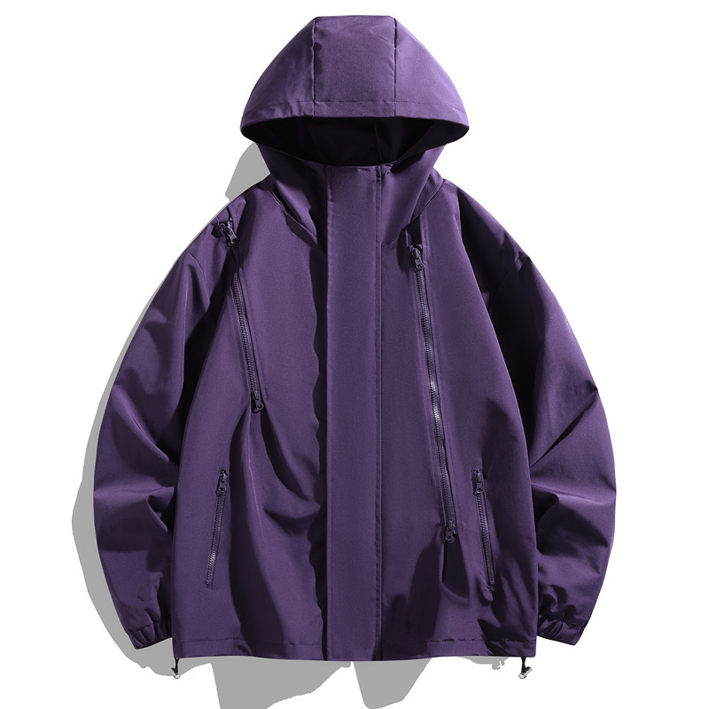 春秋户外运动冲锋衣薄男女情侣防水防风登山服工装夹克JK8008P40,男装夹克,星座1410（原1902A）
