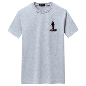 夏季短袖t恤潮流宽松CVC60%棉衣服新款男装DT3865-小兵-P15图片