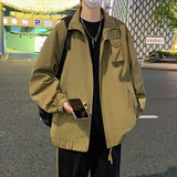 潮情侣男户外登山夹克日系休闲纯色女夹克防水防风外套JK7902P65，男装夹克，星座1410（原1902A）