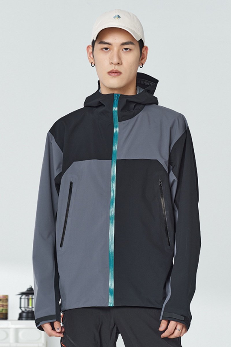 秋冬新款男装黑灰拼色外套防风防水户外运动冲锋衣CF01-P140,男装夹克,星座1410（原1902A）