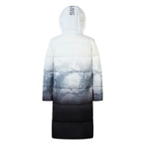 情侣装羽绒服男女中长款过膝冬季连帽渐变保暖潮流外套YR669P220，男装羽绒服，星座1410（原1902A）